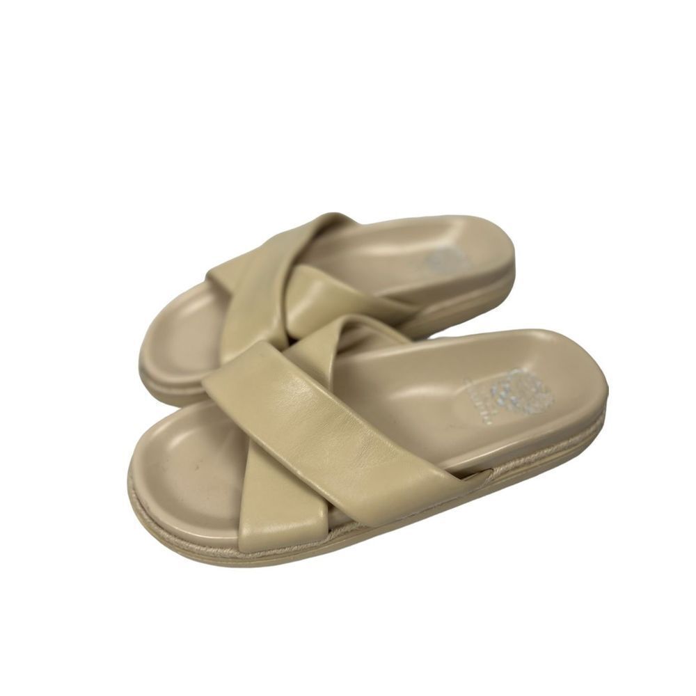 Vince Camuto slides/ sandals size 10M creme straps